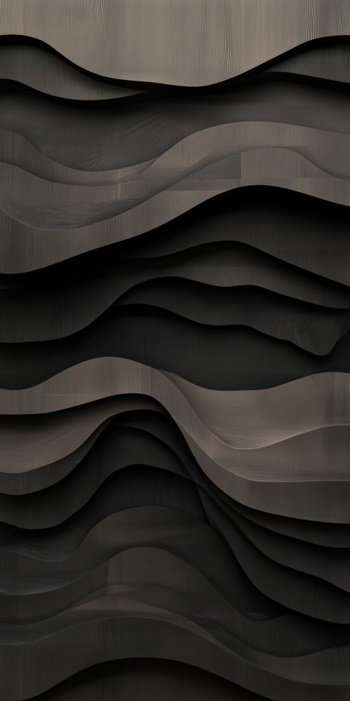 Layered wavy abstract design wallpaper