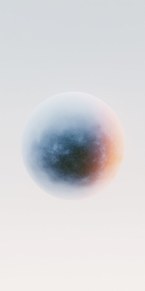 Abstract sphere with gradient colors wallpaper