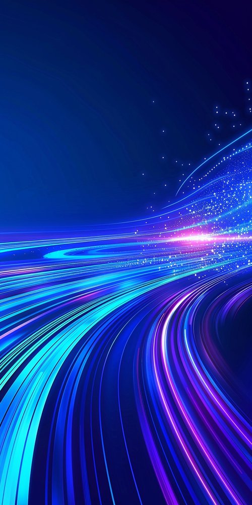 Neon light trails wallpaper