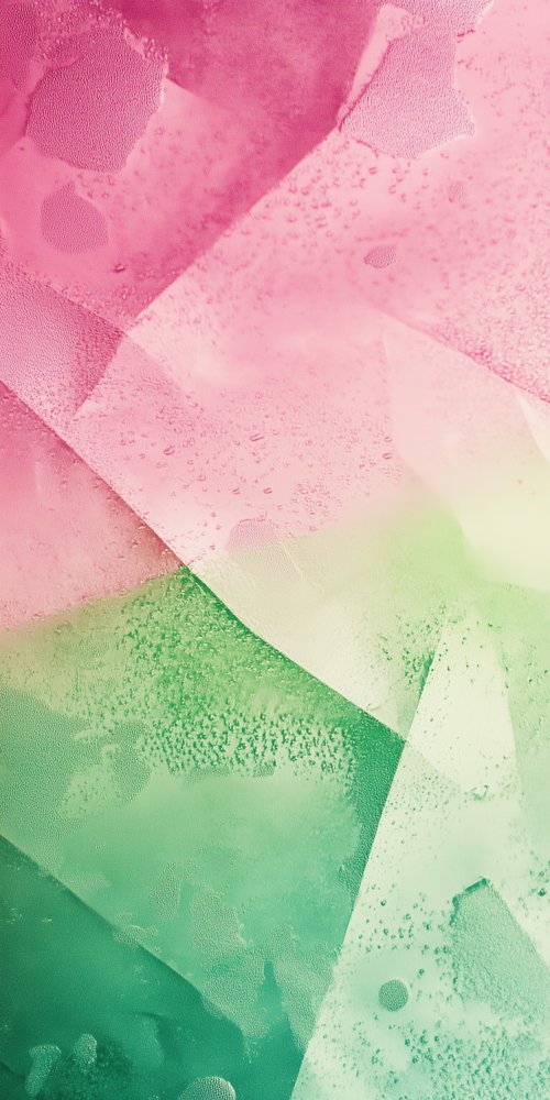 Abstract pink and green pattern wallpaper