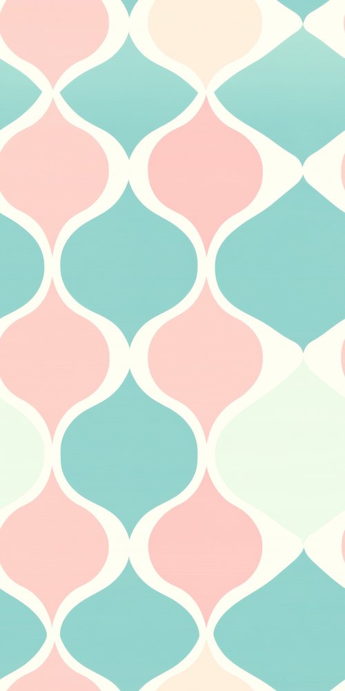 Geometric pastel pattern design wallpaper