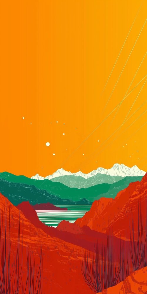 A landscape with mountains and a lake wallpaper