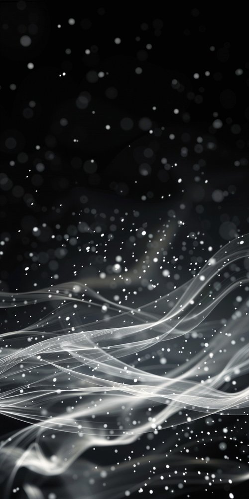 Ethereal particles dark background wallpaper