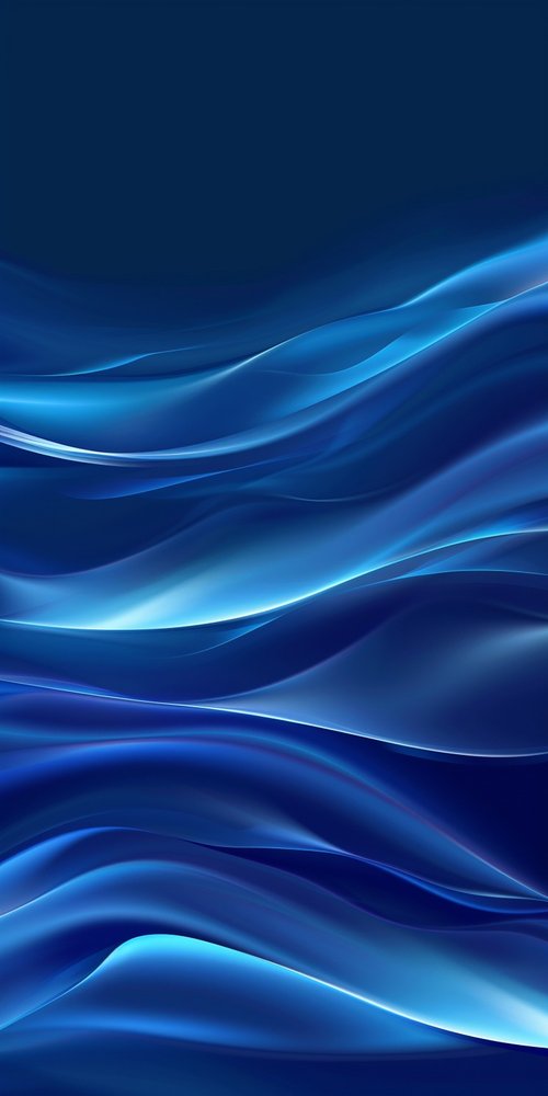 Abstract blue flowing waves wallpaper