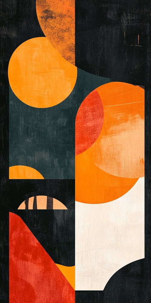 Abstract geometric shapes colorful wallpaper