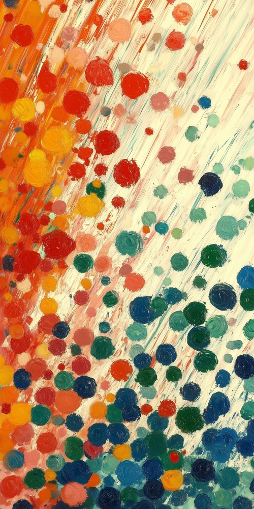 A painting of a colorful abstract background wallpaper
