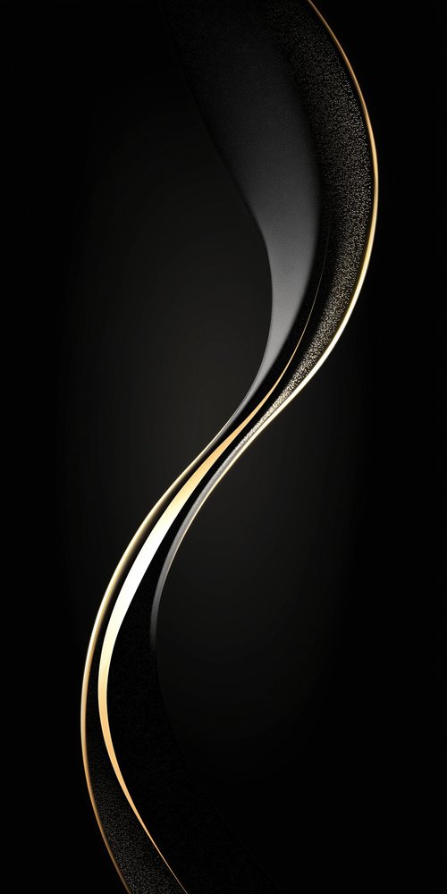 Abstract golden curved lines wallpaper