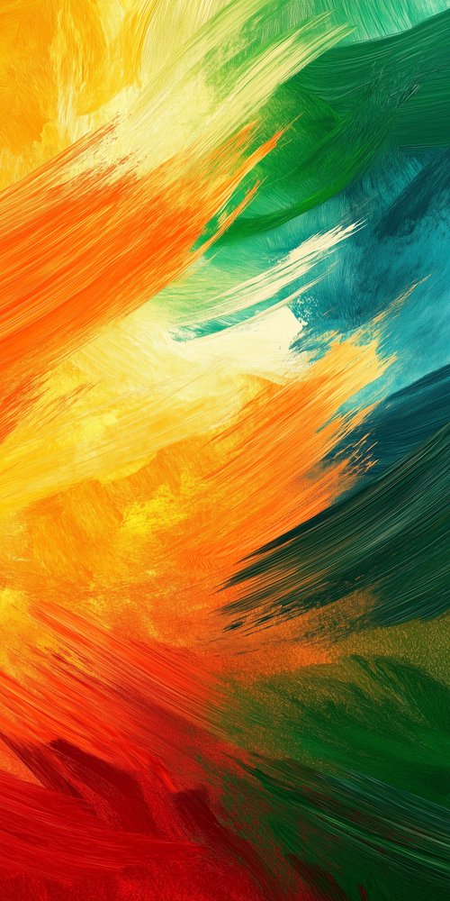 Vibrant colorful background with abstract brush stroke wallpaper