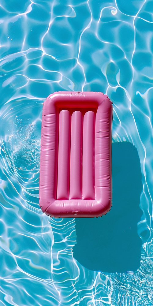 Pink float in pool wallpaper