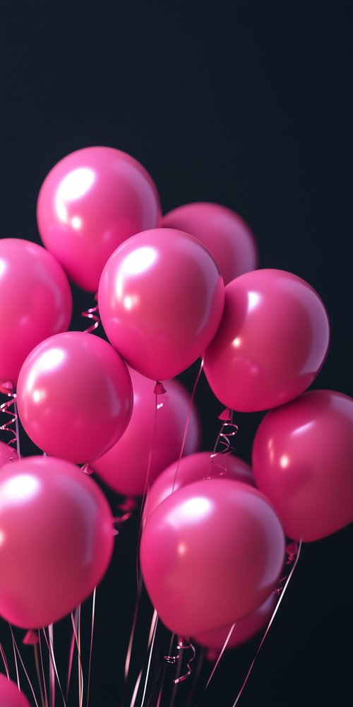 A bunch of pink balloons wallpaper