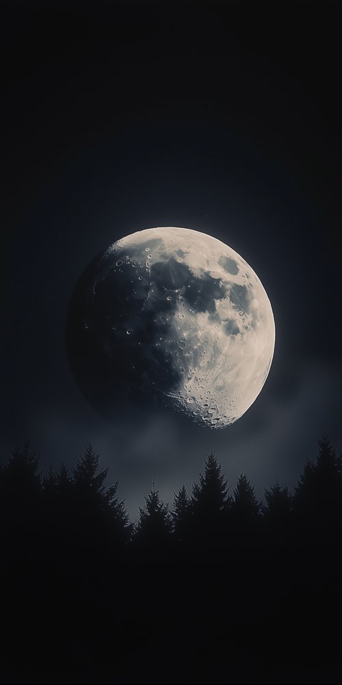 A full moon in the sky wallpaper