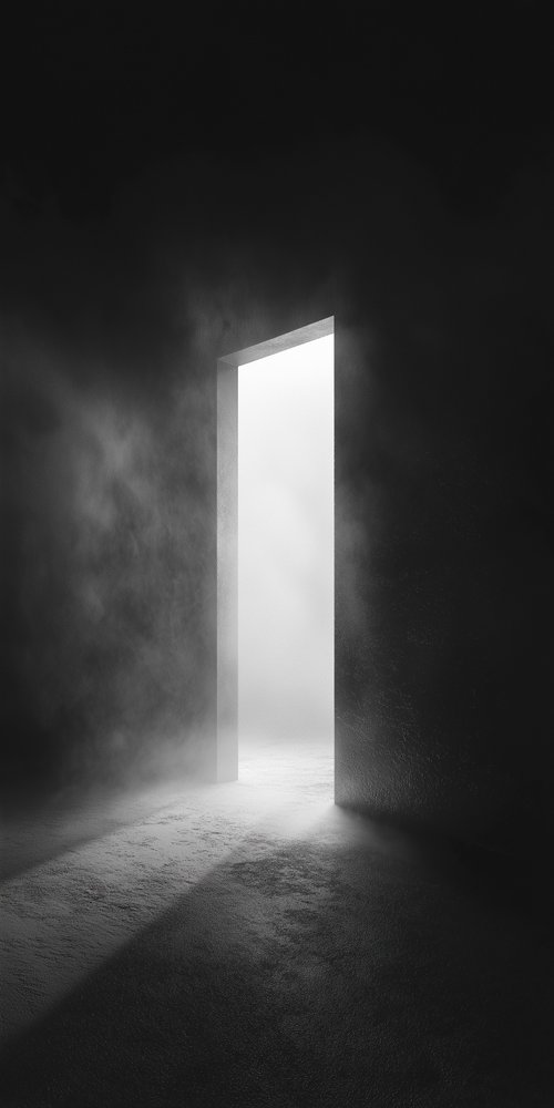 A giant portal wallpaper