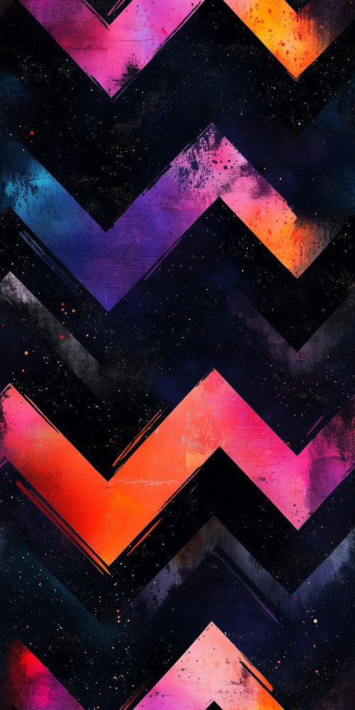 Colorful zigzag pattern background wallpaper