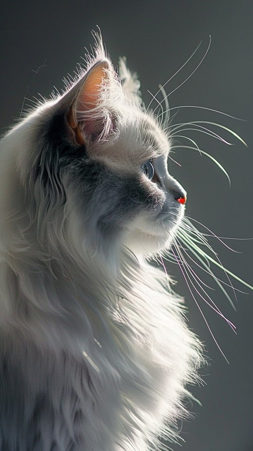 white cat wallpaper