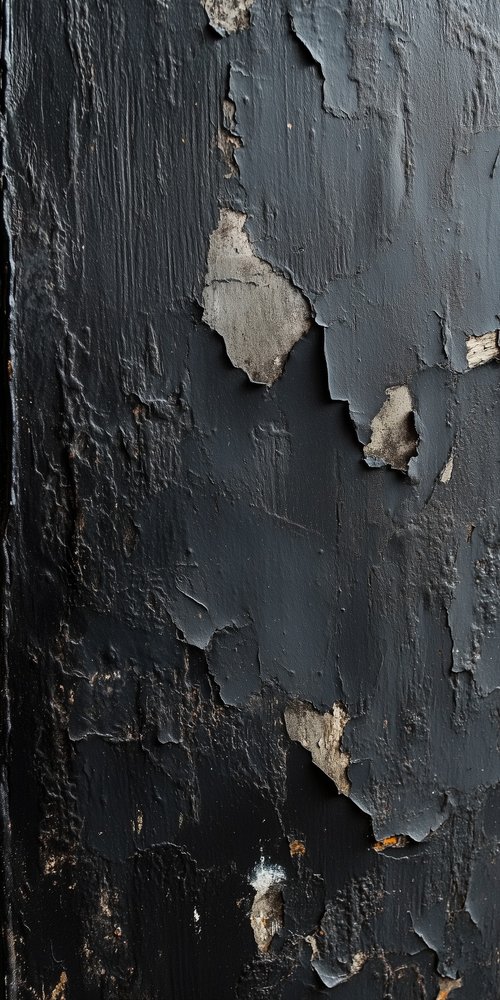 Black painted wall wallpaper