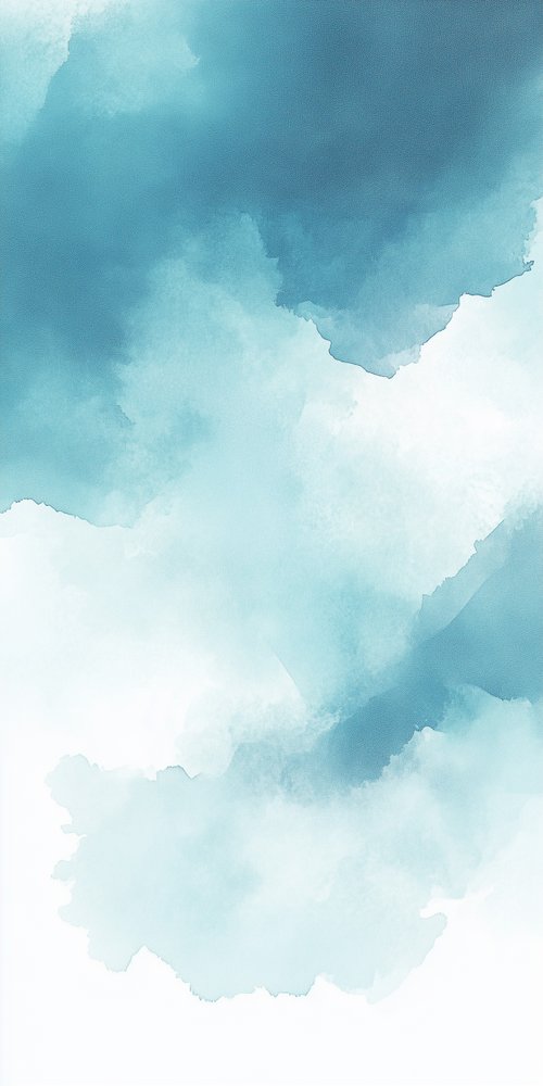 Cyan and white watercolor wallpaper