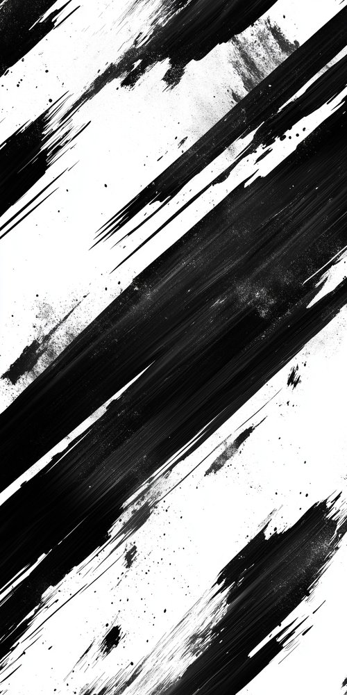 Black and white paint strokes wallpaper