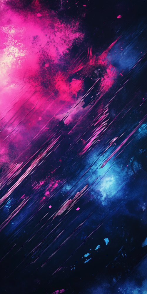 Abstract pink and blue streaks wallpaper