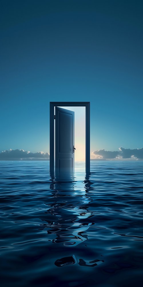 A door in the water wallpaper