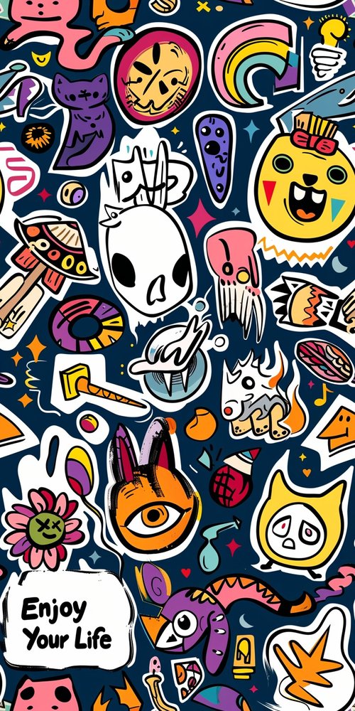 Enjoy your life artwork wallpaper