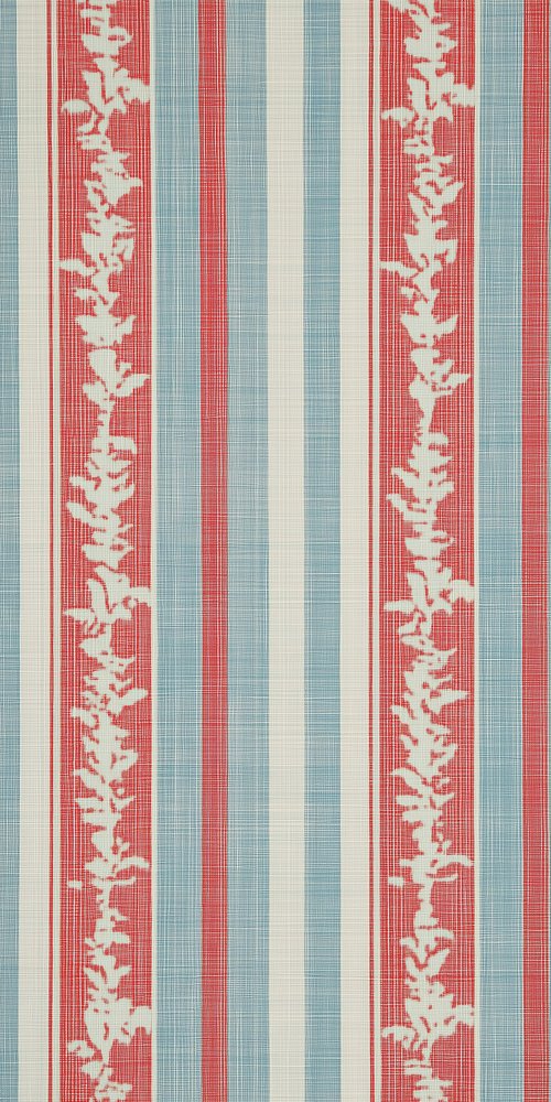 A red and blue striped fabric with white stripes wallpaper