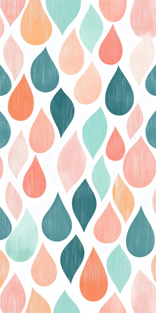 Colorful teardrop pattern design wallpaper