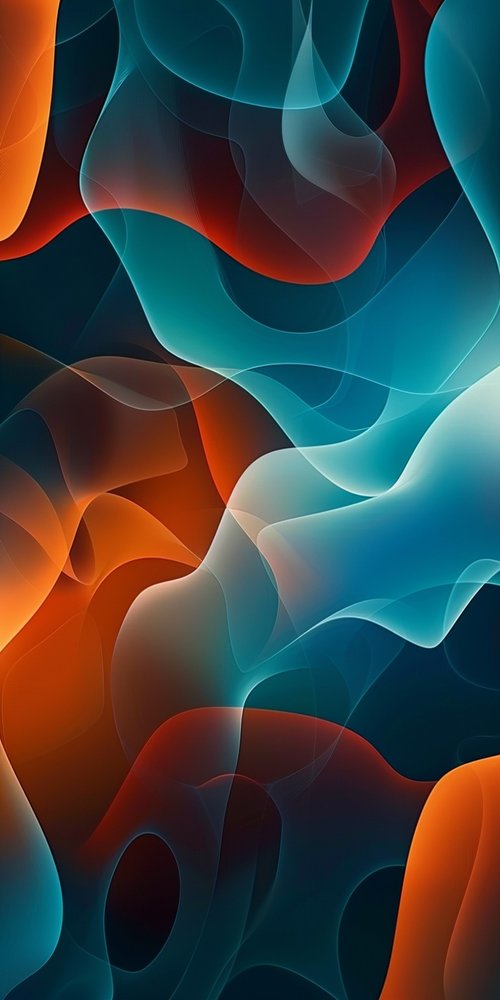 Abstract waves artwork wallpaper