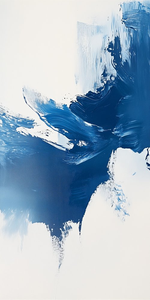 Abstract blue paint wallpaper