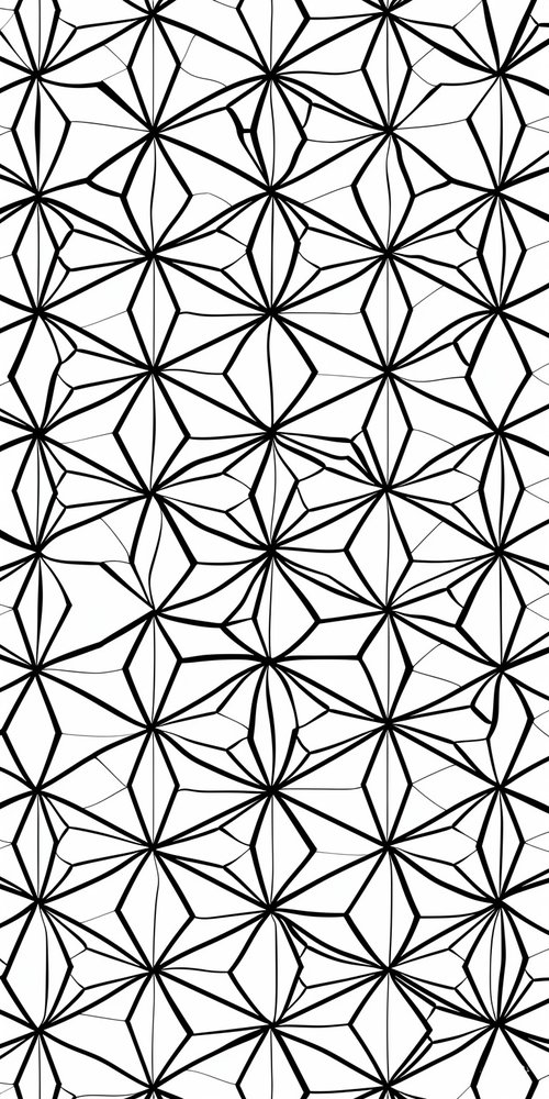 Geometric pattern black white wallpaper