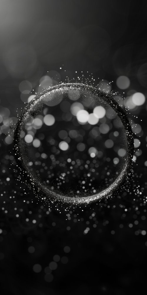 Abstract circular pattern bokeh effect wallpaper