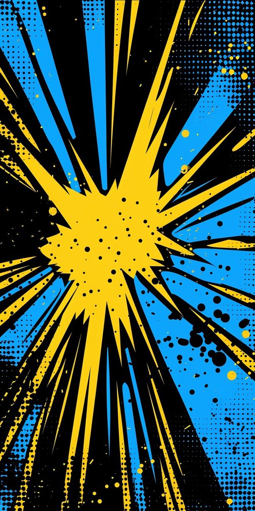 Comic style explosion wallpaper