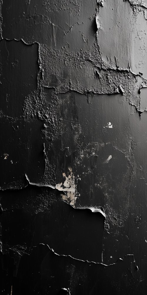 Black painted wall wallpaper