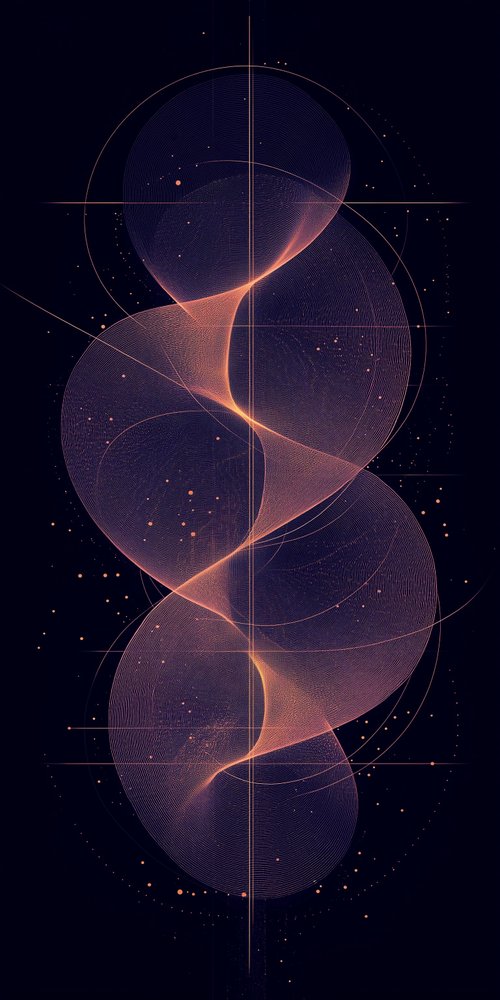 Abstract geometric line pattern wallpaper