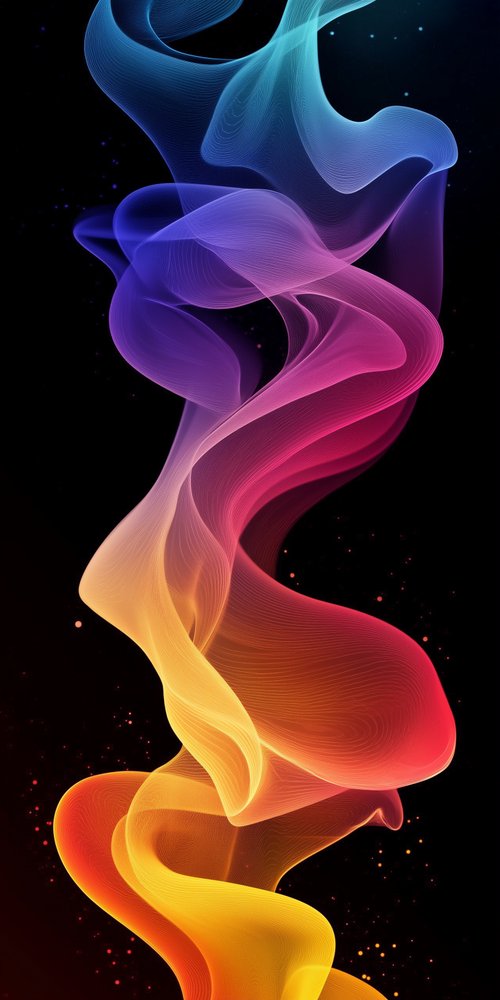 A colorful smoke background with a black background wallpaper