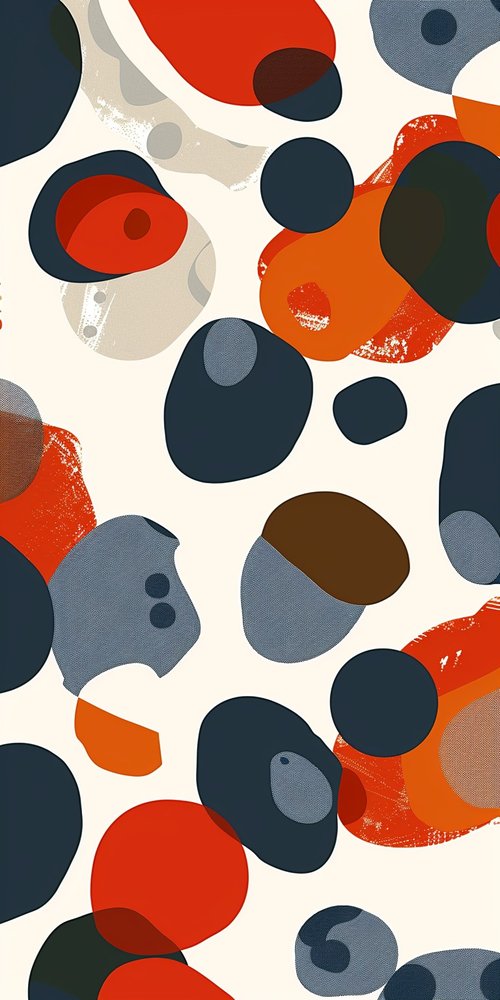 Abstract colorful circular pattern wallpaper