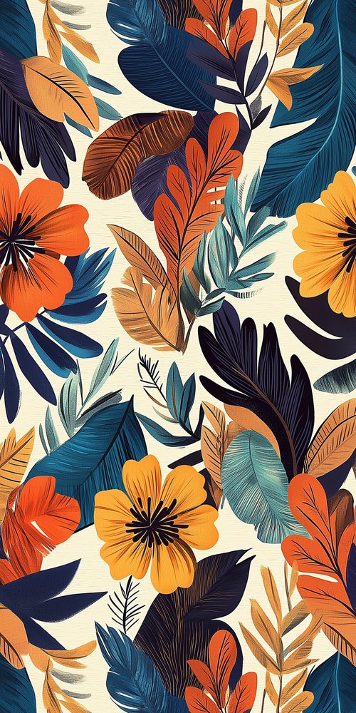 Boho patterns wallpaper