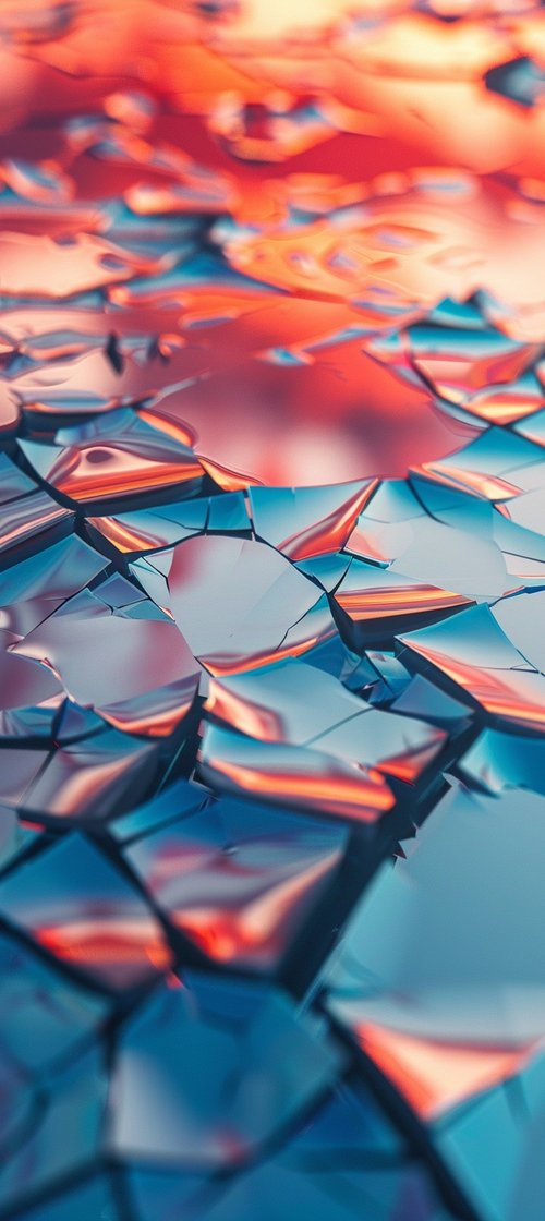 Abstract broken glass wallpaper