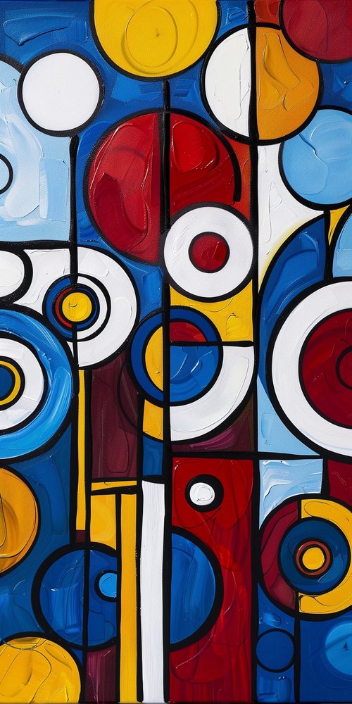 Abstract circles artwork wallpaper