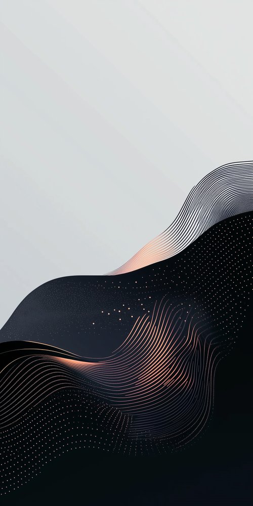 Abstract background with wavy lines and dots wallpaper