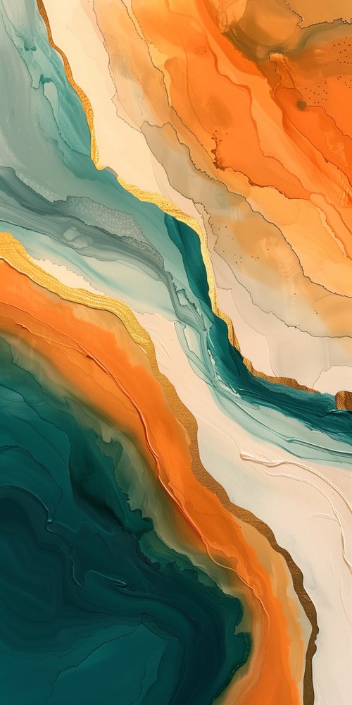 Abstract fluid art painting wallpaper