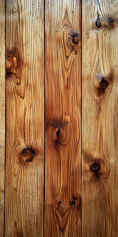 Wooden planks with knots wallpaper