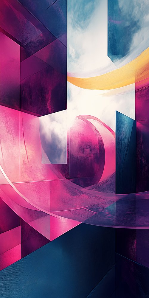 Abstract geometric shapes colorful 2 wallpaper
