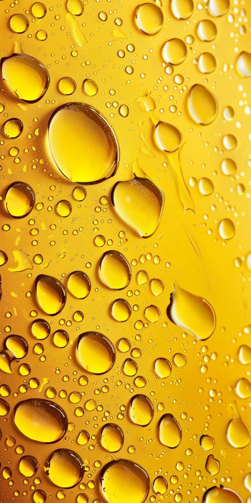 Yellow oil drops texture wallpaper