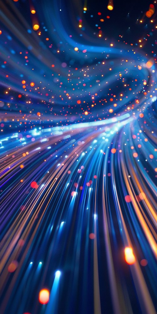 Abstract light trails wallpaper