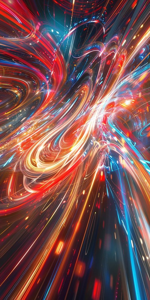 Abstract light streaks artwork wallpaper